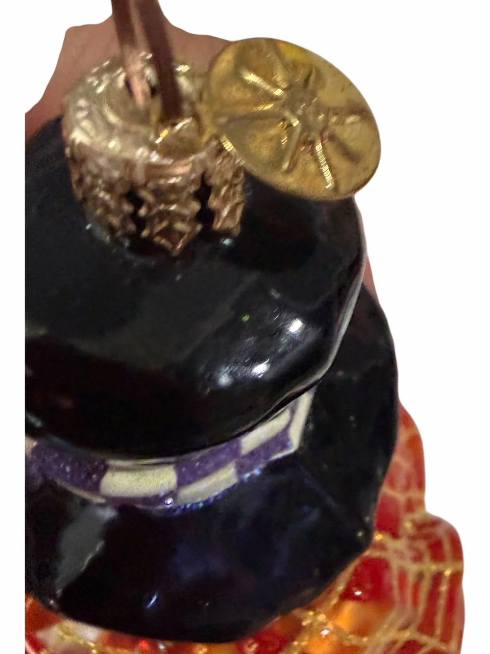 Hand-Painted Glass Snowman Ornament Chilly SweeperChristopher Radko C